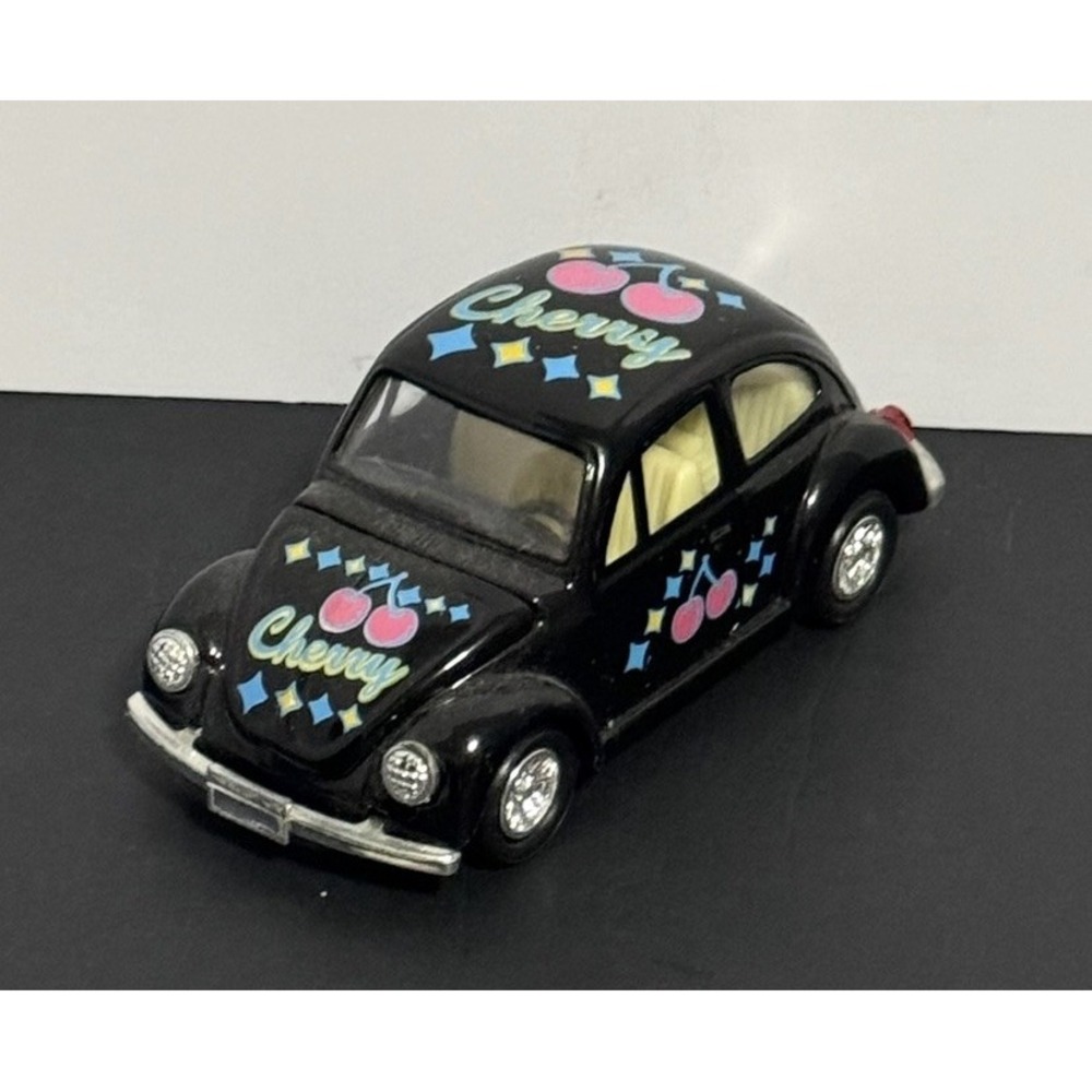 VW Bug Car Toy Diecast Metal Volkswagon Pull Back Friction Cherry Designs